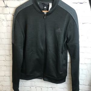 Adidas Grey and Black Zip up Size XL
